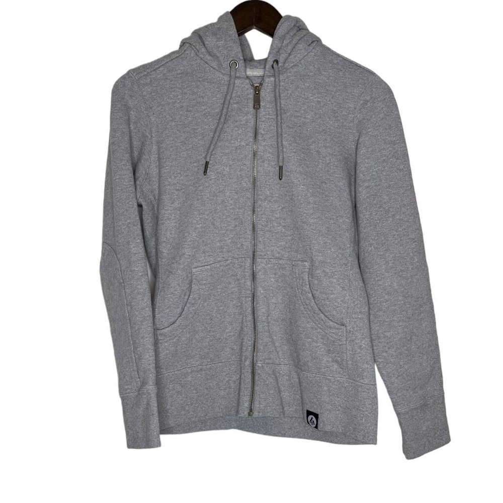 American Giant Women's Gray Full Zip Hooded Jacket Size Medium 100% Cotton